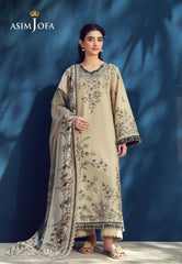 Aira By Asim Jofa Unstitched 3 Piece Emb Cambric Summer Suit-AJMUB-03