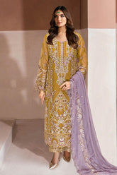 Minhal By Ramsha Unstitched 3 Piece Luxury Organza Vol-13 Collection'2025-M-1310