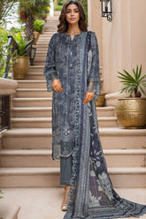 Amyrah By Sada Bahar Stitched 3 Piece Emb Festive Vol-03 Suit-CKD-1045-Blue