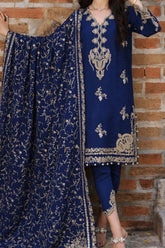 Noor by Saadia Asad Unstitched 3 Piece Luxury Winter Shawl Suit-D-10