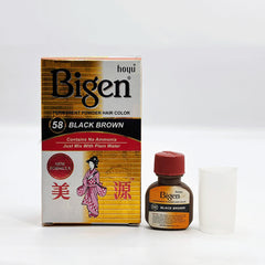 Bigen Permanent Powder Hair Color-Black-Brown (Pack of 6)