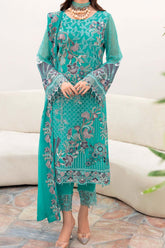 Chevron by Ramsha Unstitched 3 Piece Chiffon Vol-07 Suit-A-708