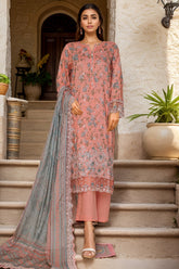Amyrah By Sada Bahar Stitched 3 Piece Emb Festive Vol-03 Collection'2025-CKD-1035-Peach
