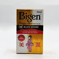 Bigen Permanent Powder Hair Color-Black-Brown (Pack of 6)