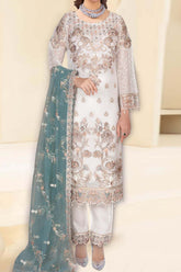 Kashish by Ramsha Unstitched 3 Piece Weightless Chiffon Vol-01 Suit-k-105