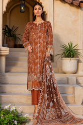 Amyrah By Sada Bahar Stitched 3 Piece Emb Festive Vol-03 Collection'2025-01 CKD-1047-Mustard