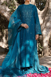 Raqs Ayzel by Afrozeh Unstitched 3 Piece Festive Lawn Suit-AZL-V2-07