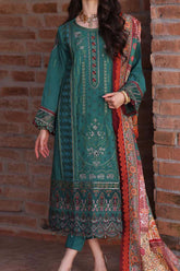 Noor by Saadia Asad Unstitched 3 Piece Luxury Winter Shawl Suit-D-08