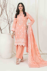 Gulshanara By Tawakkal Unstitched 3 Piece Emb Broshia Banarsi Lawn Vol-03 Suit-D-2563