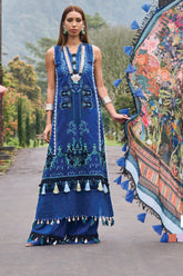 Zoha by Ansab Jahangir Unstitched 3 Piece Luxury Lawn Suit-AJ-LL24-08-Ylang