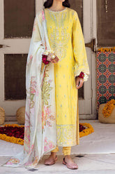 Raqs Ayzel by Afrozeh Unstitched 3 Piece Festive Lawn Suit-AZL-V2-04