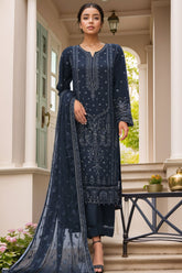 Afsany By Sada Bahar Stitched 3 Piece Luxury Formals Chiffon Vol-09 Suit-CR-13-Teal