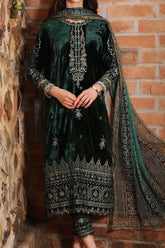 Noor by Saadia Asad Unstitched 3 Piece Luxury Winter Shawl Suit-D-06