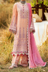 Adan's Libas Unstitched 3 Piece Lawnkari Collection'2023-L-6009