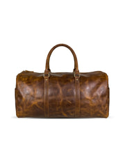 Bag X Premium Leather Duffle - Saddle Brown 23"