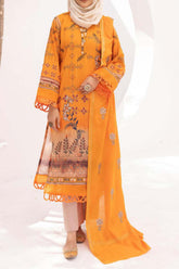 Fadilah by Gul e Zarki Unstitched 3 Piece Lawn Suit-FG-04