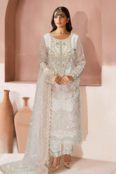 Minhal By Ramsha Unstitched 3 Piece Luxury Organza Vol-13 Collection'2025-M-1303