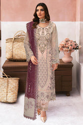 Minhal By Ramsha Unstitched 3 Piece Luxury Organza Vol-13 Collection'2025-M-1301