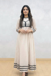 Ahlam By Safa Textile Beige meets Black Polka-Dots