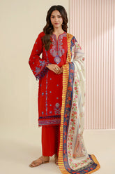 Zellbury Unstitched 3 Piece Lawn Vol-04 Suit-WUS26E30644
