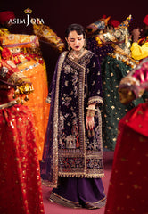 Asim Jofa Designers Limited Edition Ajmvd-10 Embroidered Velvet Stitched 3 Pcs