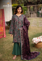 Asim Jofa Prints Unstitched Drop 2 Ajubj-32 Printed Lawn 3 Pc