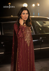 Asim Jofa Unstitched 3 Piece Luxury Festive Rejoice AJLFF-04 Embroidered Silk 3 Pcs