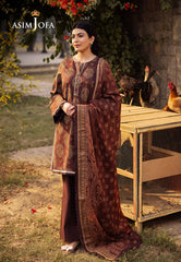 Asim Jofa Prints Unstitched Drop 1 Ajubj-23 Printed Lawn 3 Pcs
