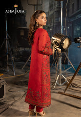 Asim Jofa Unstitched 3 Piece Luxury Festive Rejoice AJLFF-12 Embroidered Paper Cotton 2 Pcs