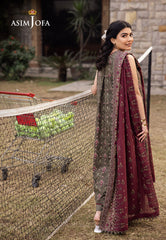 Asim Jofa Prints Unstitched Drop 2 Ajubj-29 Printed Lawn 3 Pc
