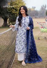 Asim Jofa Prints Unstitched Drop 2 Ajubj-35 Printed Lawn 3 Pc