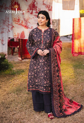 Asim Jofa Prints Unstitched Drop 1 Ajubj-18 Printed Lawn 3 Pcs