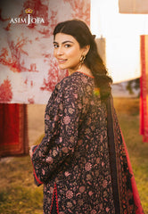 Asim Jofa Prints Unstitched Drop 1 Ajubj-18 Printed Lawn 3 Pcs