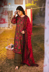 Asim Jofa Prints Unstitched Drop 1 Ajubj-19 Printed Lawn 3 Pcs