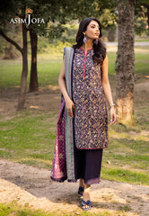 Asim Jofa Prints Unstitched Drop 2 Ajubj-30 Printed Lawn 3 Pc