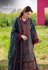 Asim Jofa Luxury Lawn 25 Ajell-04 Embroidered Lawn 3 Pcs