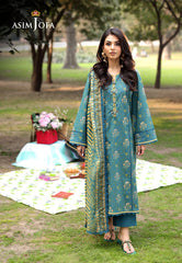 Asim Jofa Prints Unstitched Drop 1 Ajubj-16 Printed Lawn 3 Pcs