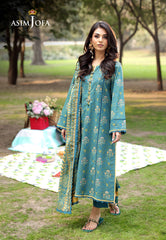 Asim Jofa Prints Unstitched Drop 1 Ajubj-16 Printed Lawn 3 Pcs