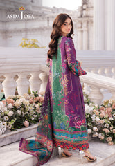 Asim Jofa Designers Limited Edition Ajrsd-02 Digitally Printed Embroidered Grip Stitched 3 Pcs
