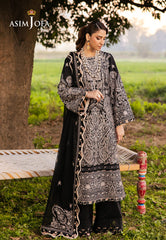 Asim Jofa Luxury Lawn 25 Ajell-03 Embroidered Lawn 3 Pcs