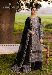 Asim Jofa Luxury Lawn 25 Ajell-03 Embroidered Lawn 3 Pcs