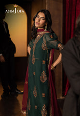 Asim Jofa Unstitched 3 Piece Luxury Festive Rejoice AJLFF-02 Embroidered Chiffon 3 Pcs