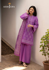 Asim Jofa Winter Collection Ajuw-34 Printed Khaddar 3 Pcs