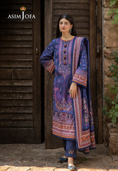 Asim Jofa Winter Collection Ajuw-33 Printed Khaddar 3 Pcs