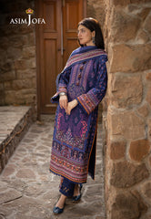 Asim Jofa Winter Collection Ajuw-33 Printed Khaddar 3 Pcs