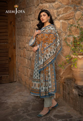 Asim Jofa Designers Limited Edition Ajuwd-42 Printed Khaddar 3 Pcs