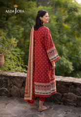 Asim Jofa Designers Limited Edition Ajuwd-35 Printed Stitched 3 Pcs