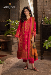 Asim Jofa Winter Collection Ajuw-12 Embroidered Khaddar 3 Pcs