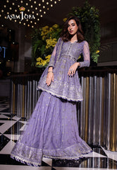 Asim Jofa Festive 25 Ajff-02 Embroidered Net 3 Pcs
