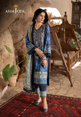 Asim Jofa Winter Collection Ajuw-16 Embroidered Viscose 3 Pcs
